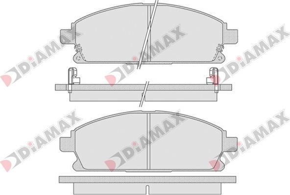 Diamax N09081 - Kit de plaquettes de frein, frein à disque cwaw.fr