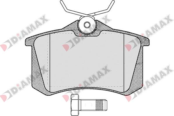 Diamax N09034 - Kit de plaquettes de frein, frein à disque cwaw.fr