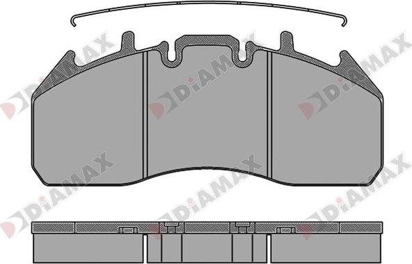 Diamax N09030 - Kit de plaquettes de frein, frein à disque cwaw.fr