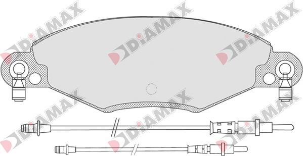 Diamax N09033 - Kit de plaquettes de frein, frein à disque cwaw.fr