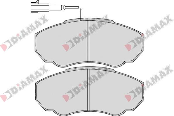 Diamax N09032 - Kit de plaquettes de frein, frein à disque cwaw.fr