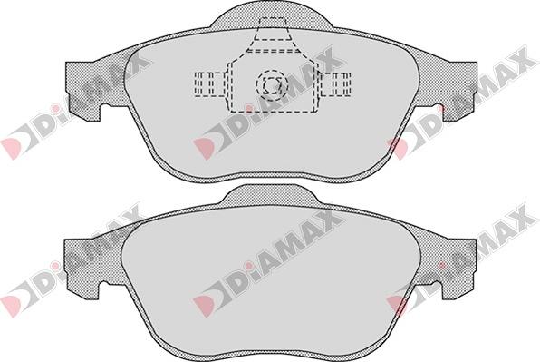 Diamax N09037 - Kit de plaquettes de frein, frein à disque cwaw.fr