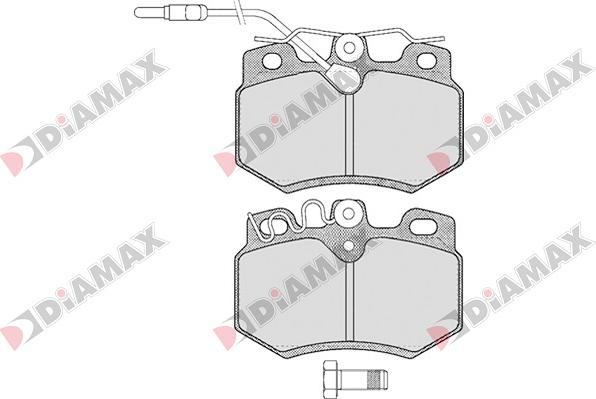 Diamax N09029 - Kit de plaquettes de frein, frein à disque cwaw.fr