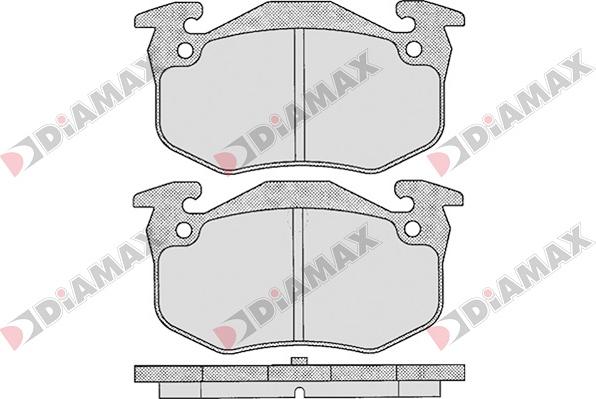 Diamax N09026 - Kit de plaquettes de frein, frein à disque cwaw.fr