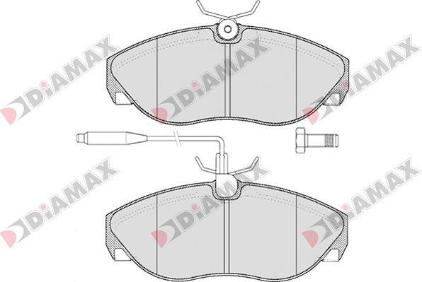 Diamax N09021 - Kit de plaquettes de frein, frein à disque cwaw.fr