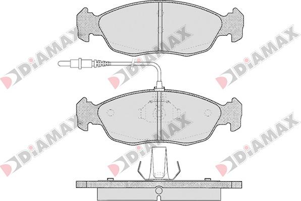 Diamax N09023 - Kit de plaquettes de frein, frein à disque cwaw.fr