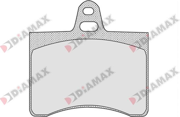 Diamax N09027 - Kit de plaquettes de frein, frein à disque cwaw.fr