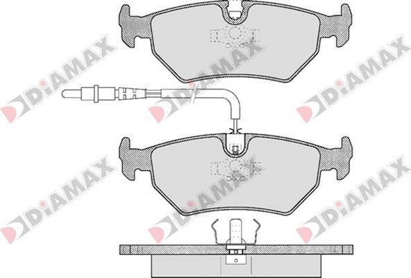 Diamax N09079 - Kit de plaquettes de frein, frein à disque cwaw.fr