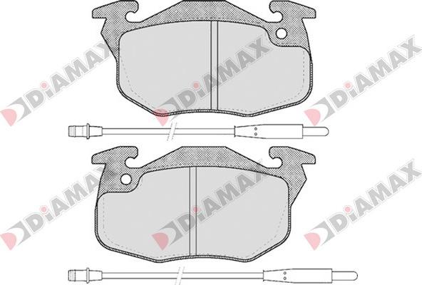 Diamax N09073 - Kit de plaquettes de frein, frein à disque cwaw.fr