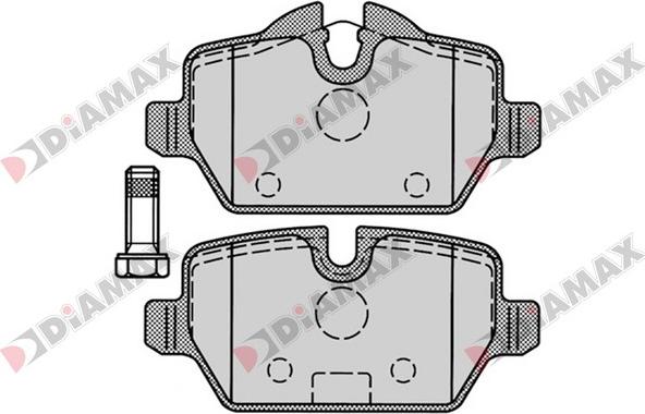 Diamax N09194 - Kit de plaquettes de frein, frein à disque cwaw.fr