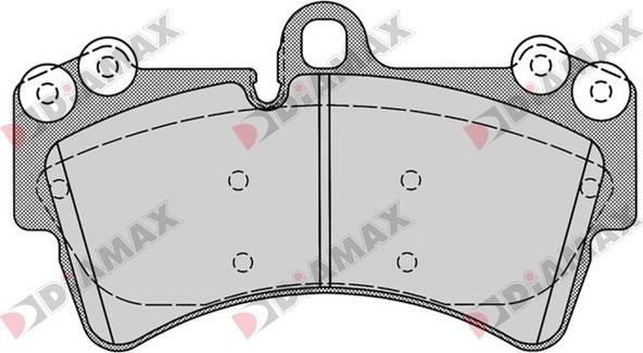 Diamax N09196 - Kit de plaquettes de frein, frein à disque cwaw.fr