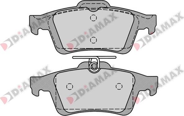 Diamax N09191 - Kit de plaquettes de frein, frein à disque cwaw.fr