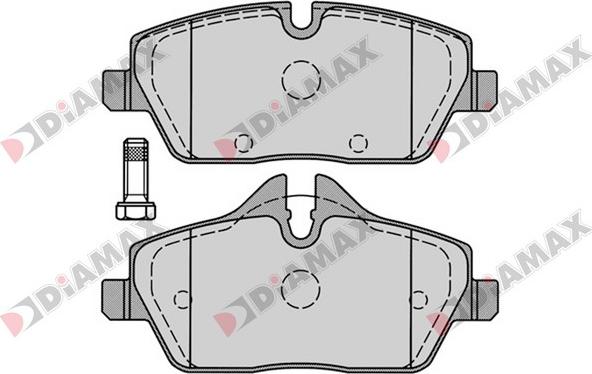 Diamax N09192 - Kit de plaquettes de frein, frein à disque cwaw.fr