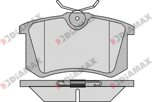 Diamax N09146 - Kit de plaquettes de frein, frein à disque cwaw.fr