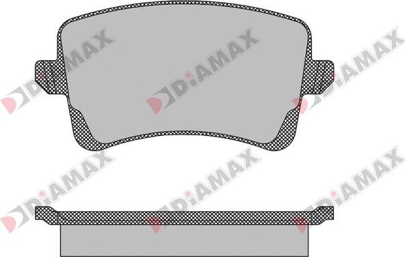 Diamax N09141 - Kit de plaquettes de frein, frein à disque cwaw.fr