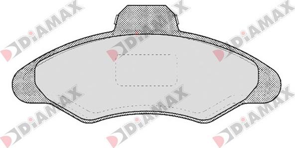 Diamax N09142 - Kit de plaquettes de frein, frein à disque cwaw.fr