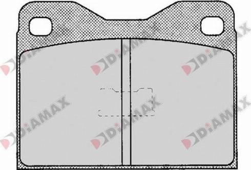 Diamax N09155 - Kit de plaquettes de frein, frein à disque cwaw.fr