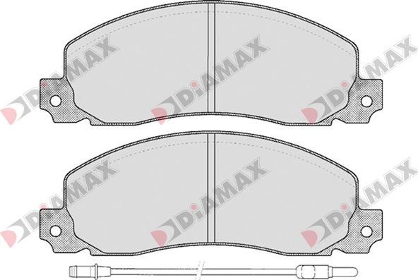 Diamax N09156 - Kit de plaquettes de frein, frein à disque cwaw.fr