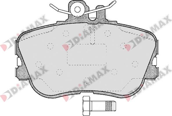 Diamax N09158 - Kit de plaquettes de frein, frein à disque cwaw.fr