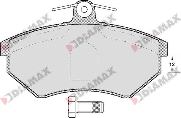 Diamax N09153 - Kit de plaquettes de frein, frein à disque cwaw.fr