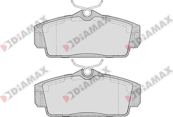 Diamax N09152 - Kit de plaquettes de frein, frein à disque cwaw.fr