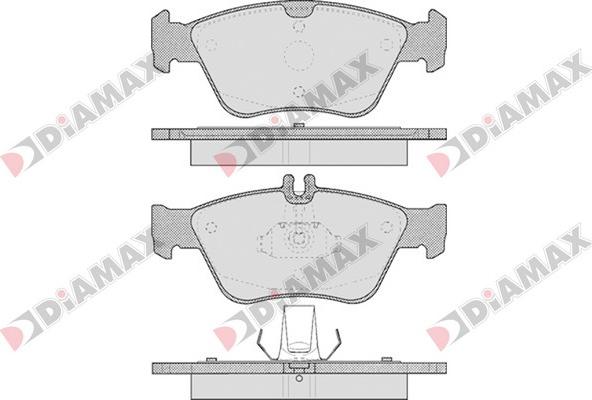 Diamax N09157 - Kit de plaquettes de frein, frein à disque cwaw.fr