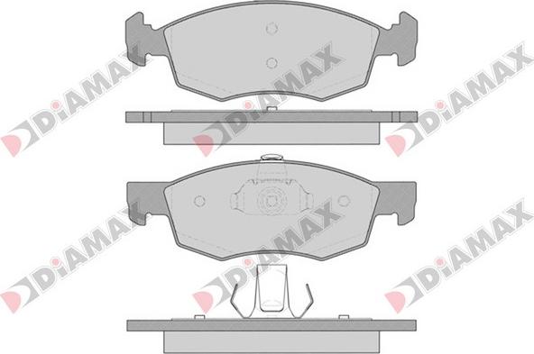 Diamax N09160 - Kit de plaquettes de frein, frein à disque cwaw.fr