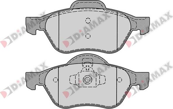 Diamax N09168 - Kit de plaquettes de frein, frein à disque cwaw.fr