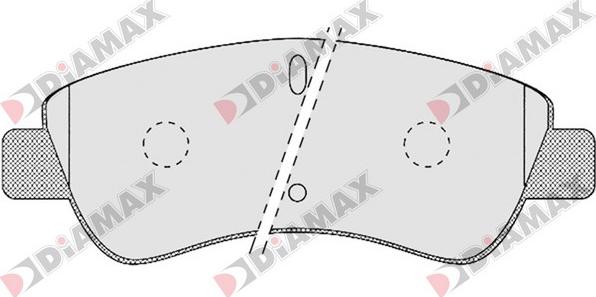 Diamax N09105 - Kit de plaquettes de frein, frein à disque cwaw.fr