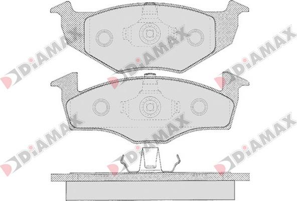 Diamax N09101 - Kit de plaquettes de frein, frein à disque cwaw.fr