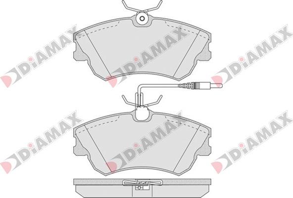 Diamax N09115 - Kit de plaquettes de frein, frein à disque cwaw.fr