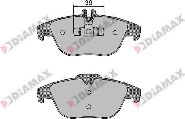 Diamax N09110 - Kit de plaquettes de frein, frein à disque cwaw.fr