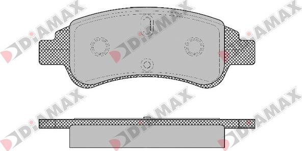 Diamax N09118 - Kit de plaquettes de frein, frein à disque cwaw.fr