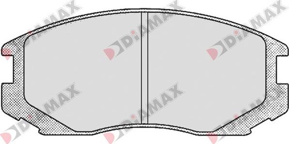 Diamax N09112 - Kit de plaquettes de frein, frein à disque cwaw.fr