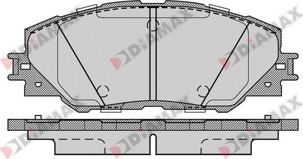 Diamax N09117 - Kit de plaquettes de frein, frein à disque cwaw.fr