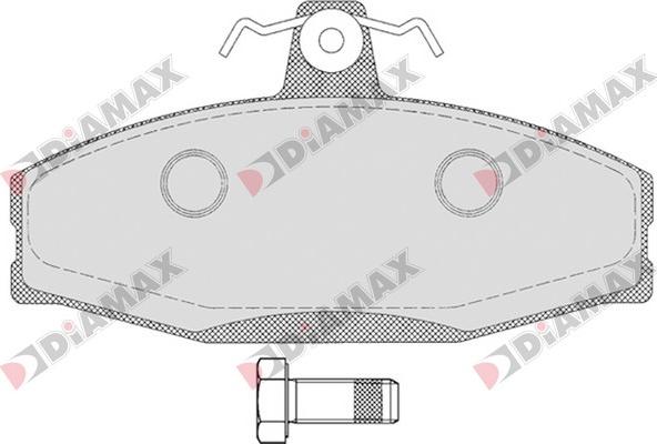 Diamax N09185 - Kit de plaquettes de frein, frein à disque cwaw.fr