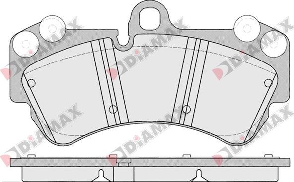 Diamax N09188 - Kit de plaquettes de frein, frein à disque cwaw.fr