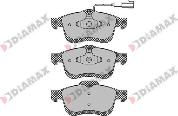 Diamax N09182 - Kit de plaquettes de frein, frein à disque cwaw.fr