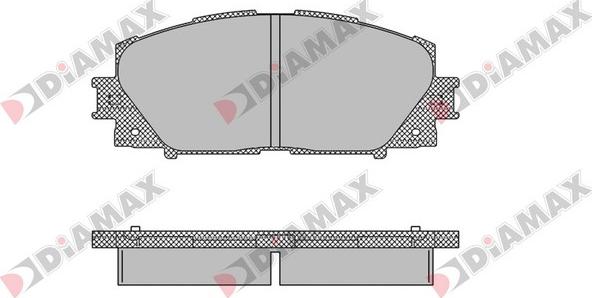 Diamax N09136 - Kit de plaquettes de frein, frein à disque cwaw.fr