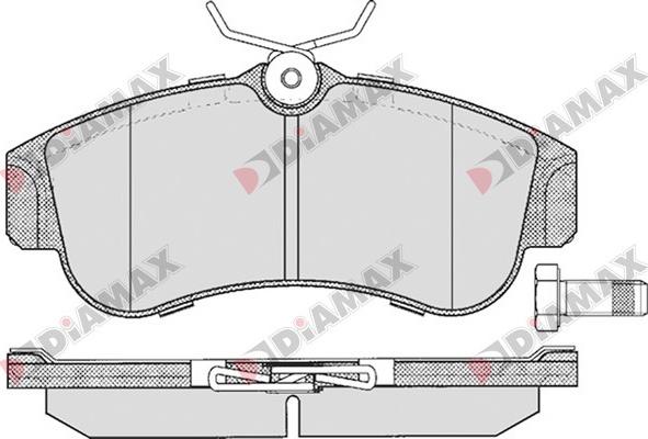 Diamax N09131 - Kit de plaquettes de frein, frein à disque cwaw.fr