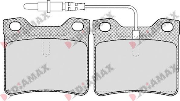 Diamax N09133 - Kit de plaquettes de frein, frein à disque cwaw.fr