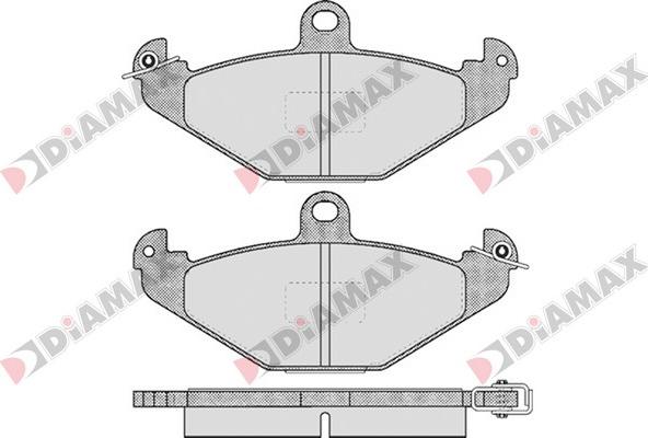 Diamax N09137 - Kit de plaquettes de frein, frein à disque cwaw.fr