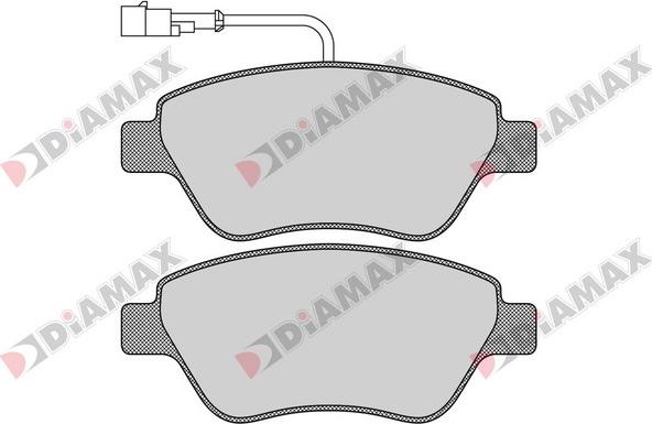 Diamax N09126 - Kit de plaquettes de frein, frein à disque cwaw.fr