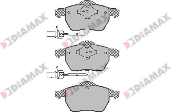 Diamax N09120 - Kit de plaquettes de frein, frein à disque cwaw.fr