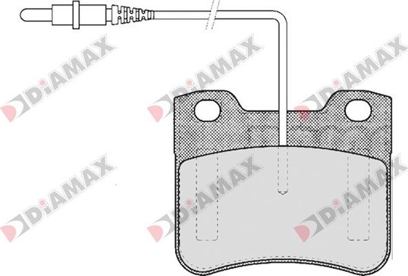 Diamax N09123 - Kit de plaquettes de frein, frein à disque cwaw.fr