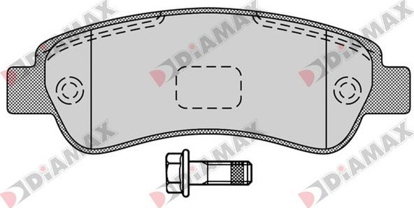 Diamax N09176 - Kit de plaquettes de frein, frein à disque cwaw.fr