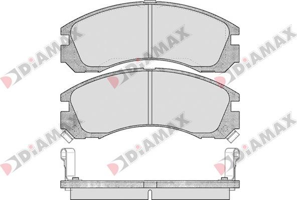 Diamax N09170 - Kit de plaquettes de frein, frein à disque cwaw.fr