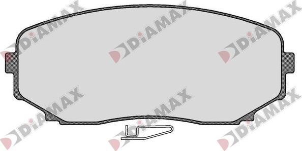 Diamax N09846 - Kit de plaquettes de frein, frein à disque cwaw.fr