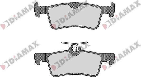 Diamax N09843 - Kit de plaquettes de frein, frein à disque cwaw.fr