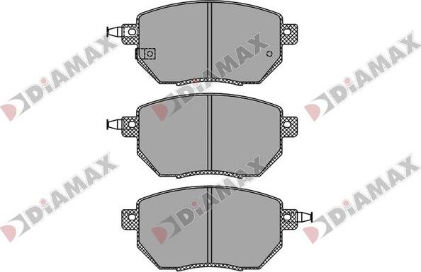 Diamax N09847 - Kit de plaquettes de frein, frein à disque cwaw.fr